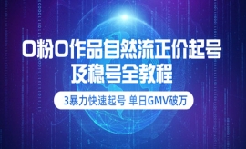 第134期》3暴力快速起号 单日GMV...