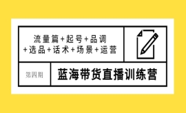 《第388期》蓝海带货直播训练营...