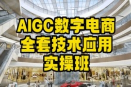 AIGC数字电商全套技术应用实操班...