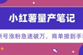 小红书量产笔记，一分种一条笔记...