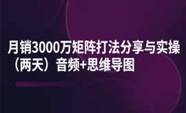 《第277期》月销3000万矩阵打法...