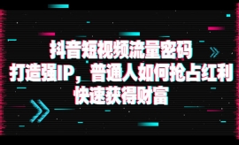 《第168期》抖音短视频流量密码...