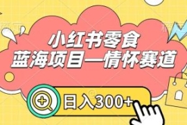 小红书零食蓝海项目—情怀赛道，...